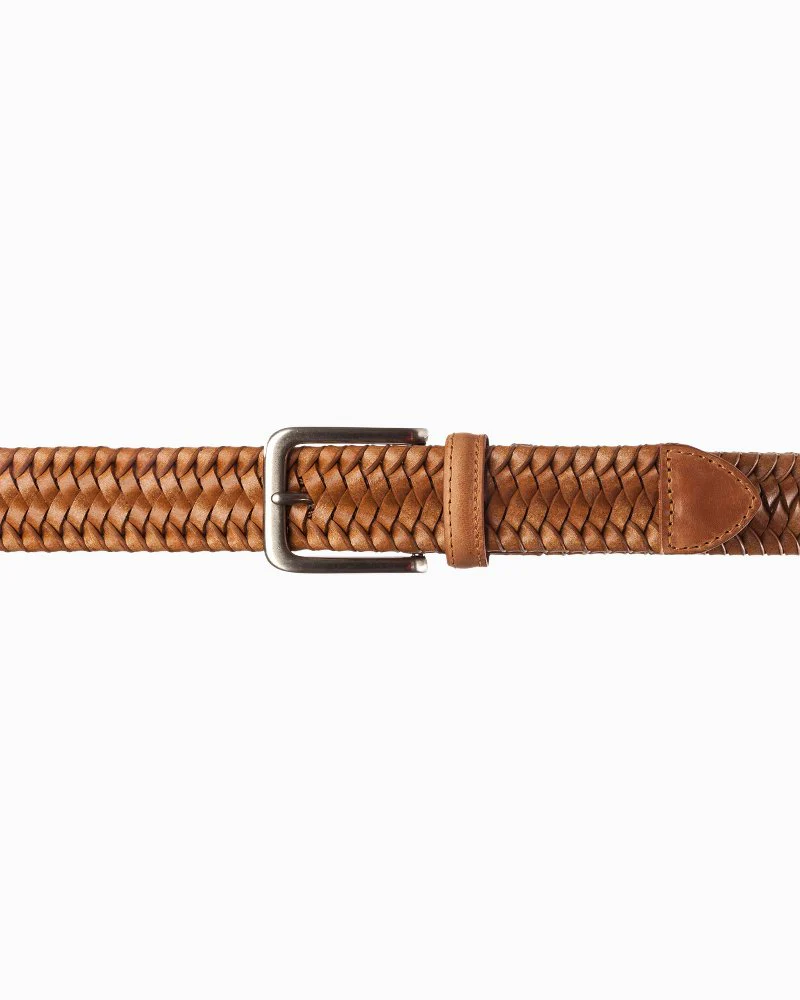 Braided Leather Stretch Belt - Image 3