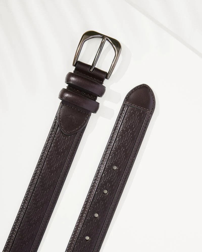 Embossed Leather Belt - Image 3
