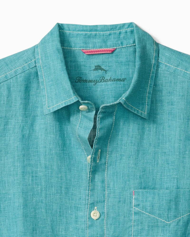 Big & Tall Sea Glass Breezer Linen Shirt - Image 2