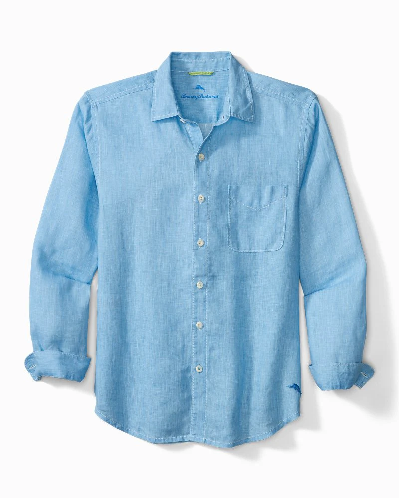 Big & Tall Sea Glass Breezer Linen Shirt