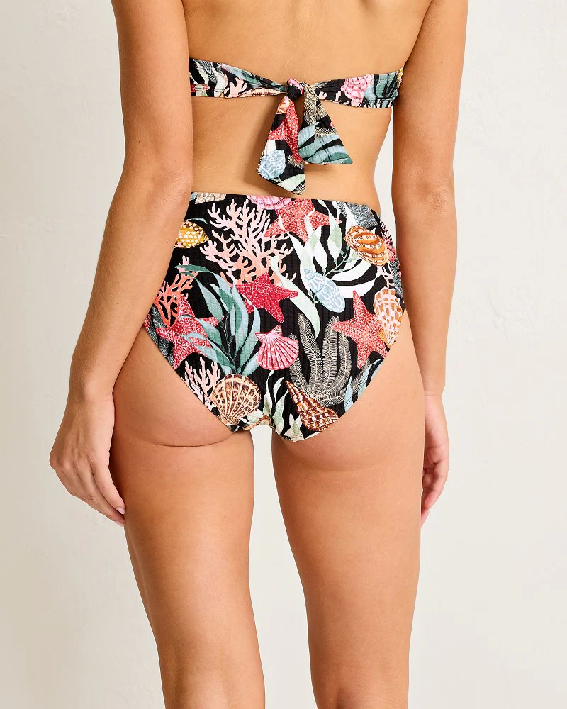 Shell Sands Shirred High-Waist Bikini Bottoms - Image 2