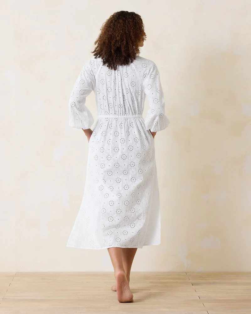 Harbour Eyelet Coverup Shirt Dress - Image 4