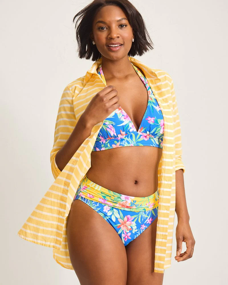Catalina Cotton Stripe Boyfriend Beach Shirt - Image 4