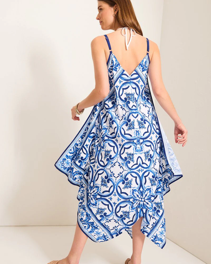 Terrazzo Tile Scarf Coverup Dress - Image 3