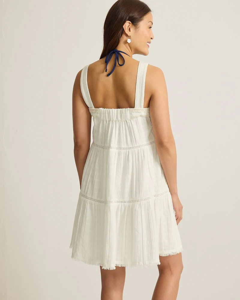 Mykonos Gauze Tiered Coverup Dress - Image 3