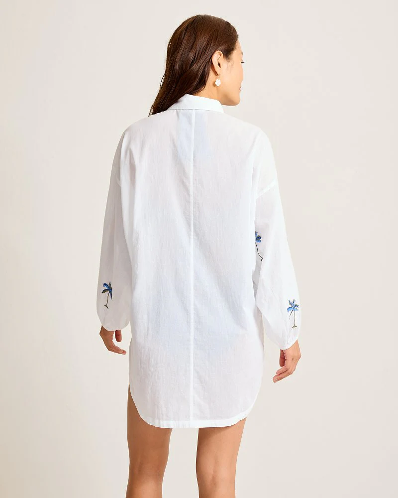 Catalina Coast Palm Boyfriend Beach Shirt - Image 3