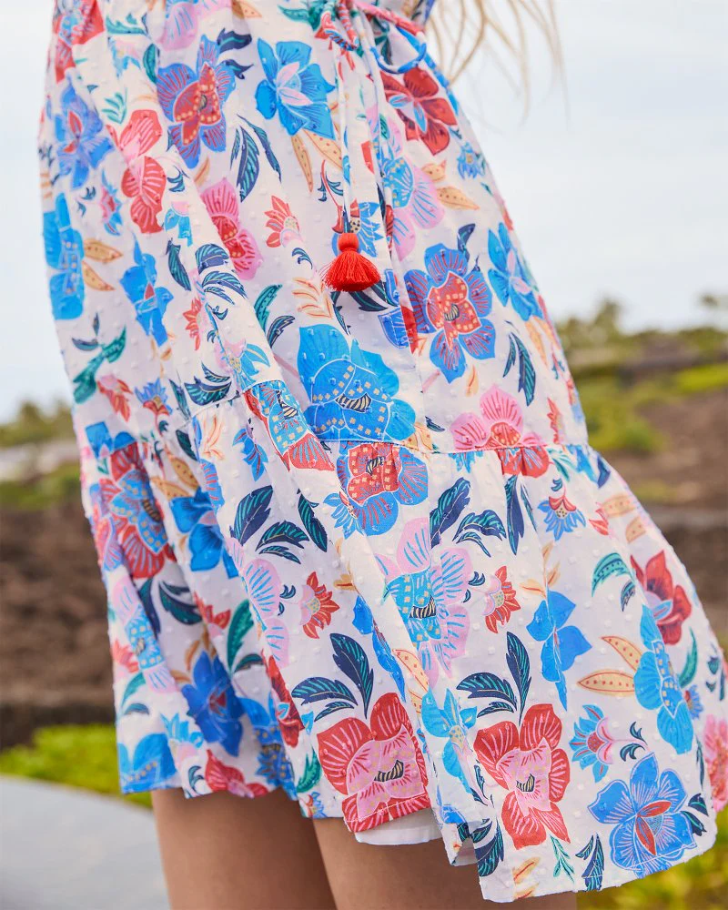 Tropi Flora Tiered Coverup Dress - Image 6