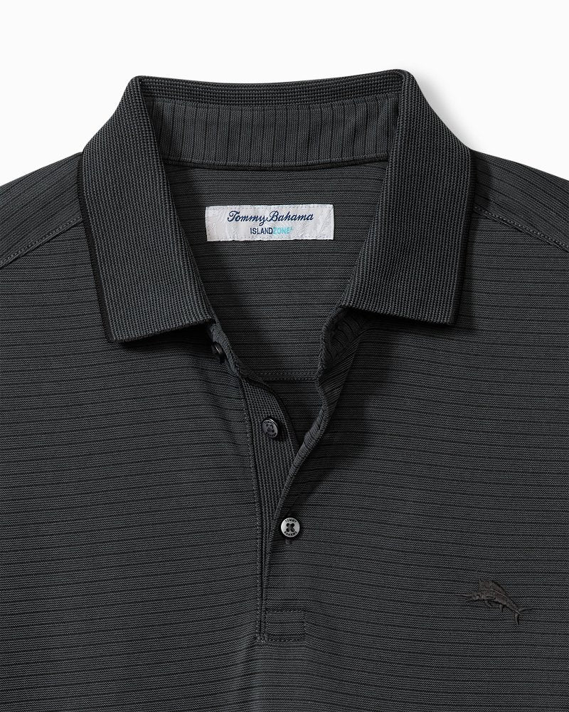 Bay Stripe Polo - COAL - Image 2