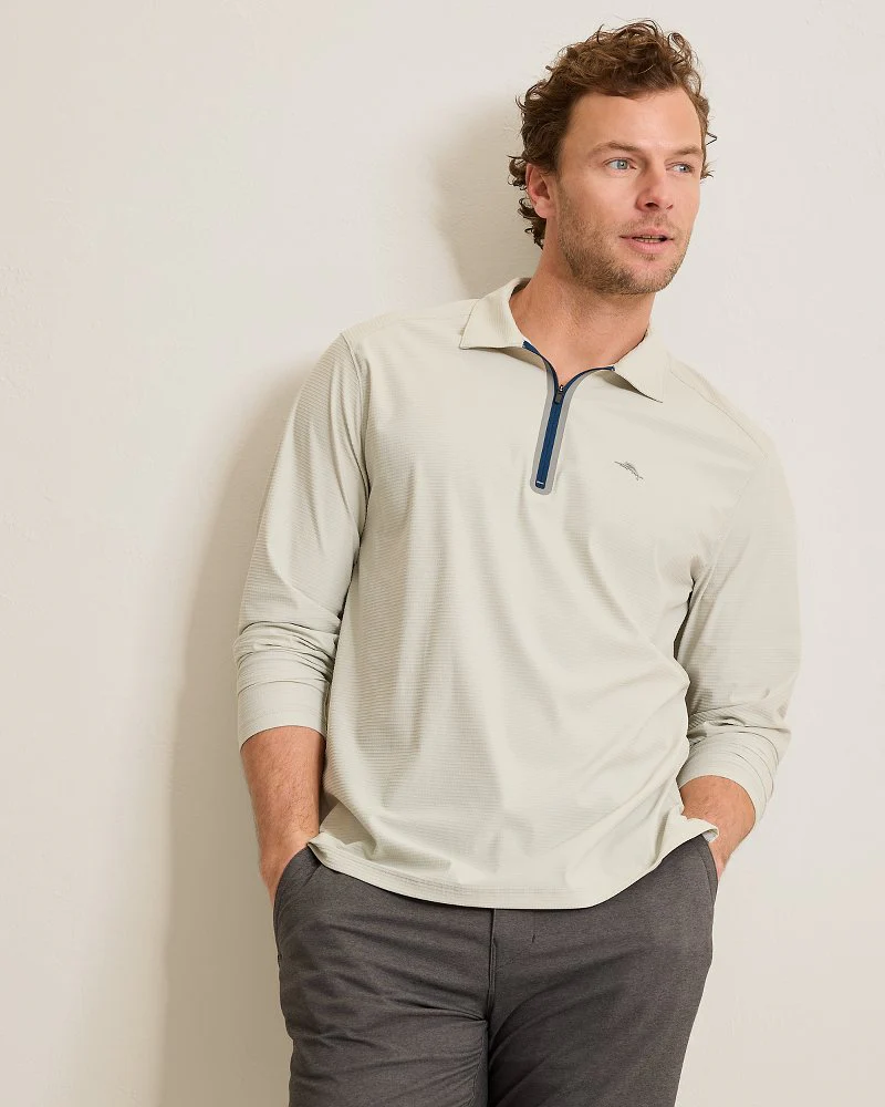 Pebble Coast Half-Zip IslandZone Polo - Image 2
