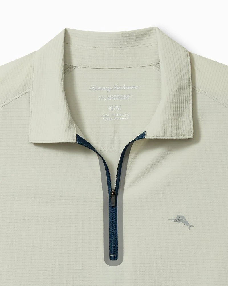 Pebble Coast Half-Zip IslandZone Polo - Image 4