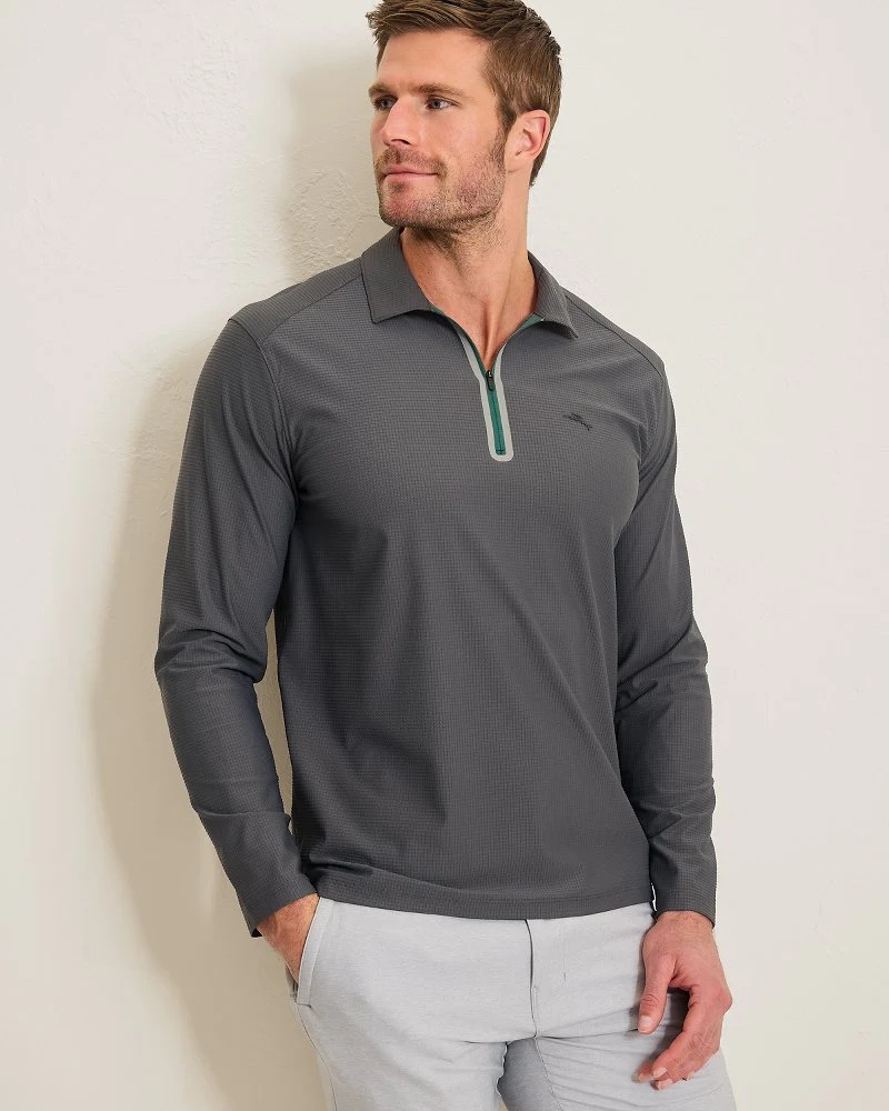 Pebble Coast Half-Zip IslandZone Polo - Image 2