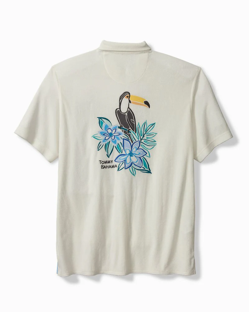 Poolside Toucan Terry Camp Shirt