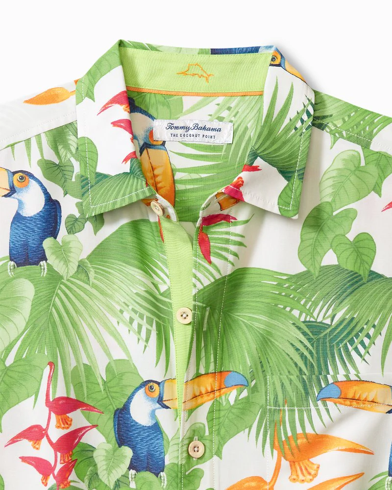 Coconut Point Toucan Chats IslandZone® Camp Shirt - Image 2