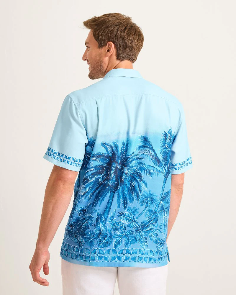 Hibiscus Hues Silk Camp Shirt - Image 3