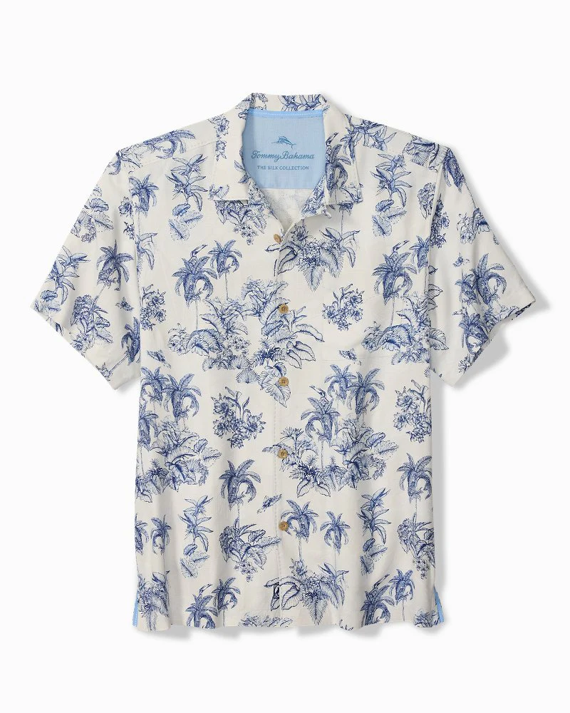 Toucan Toile Silk Camp Shirt