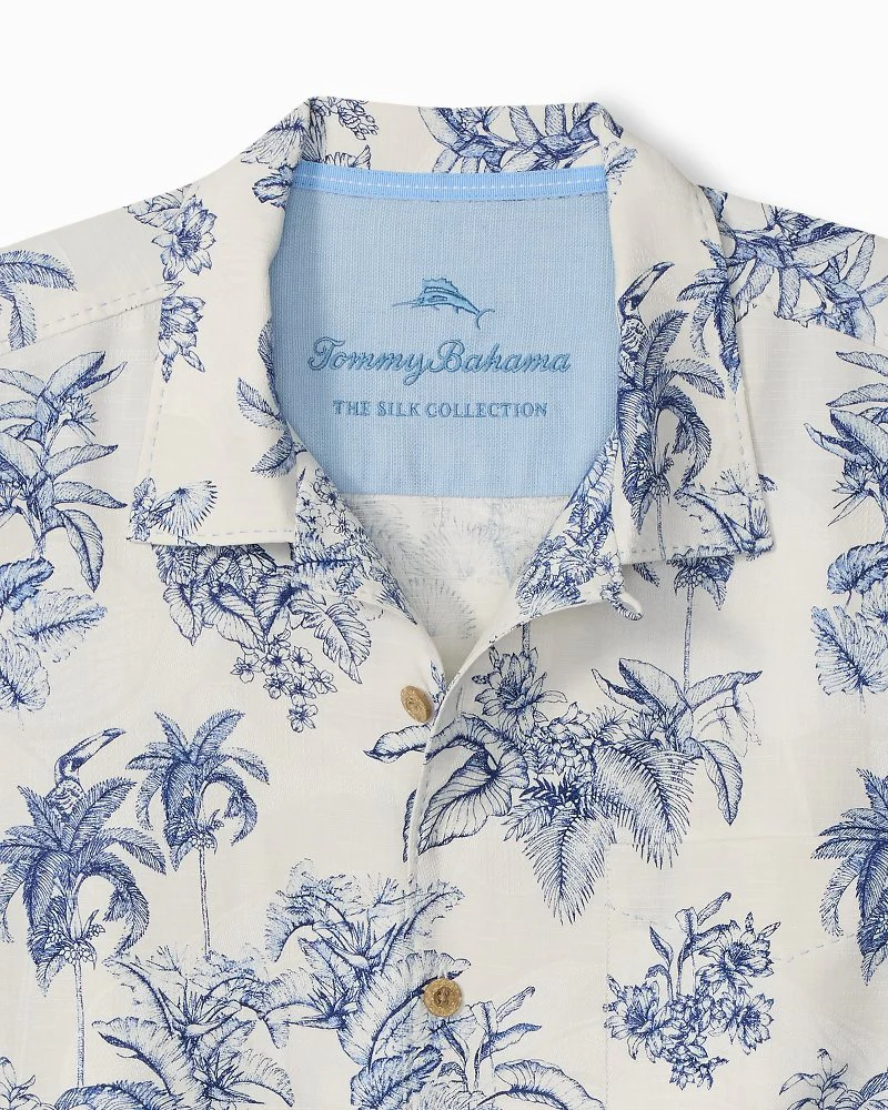 Toucan Toile Silk Camp Shirt - Image 2