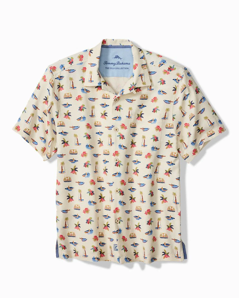 Wave Surfer Silk Camp Shirt