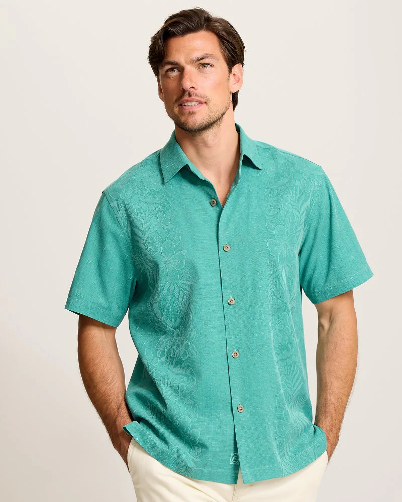 Kona Luxe Border Silk Camp Shirt - Image 3
