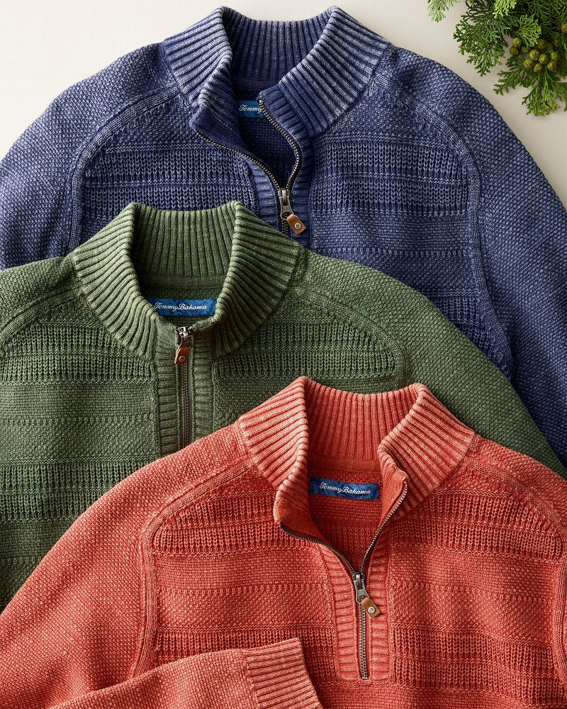 Saltwater Textured Half Zip - Image 5