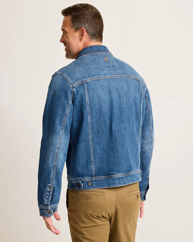 Indigo Palms Trucker Jacket - Image 3