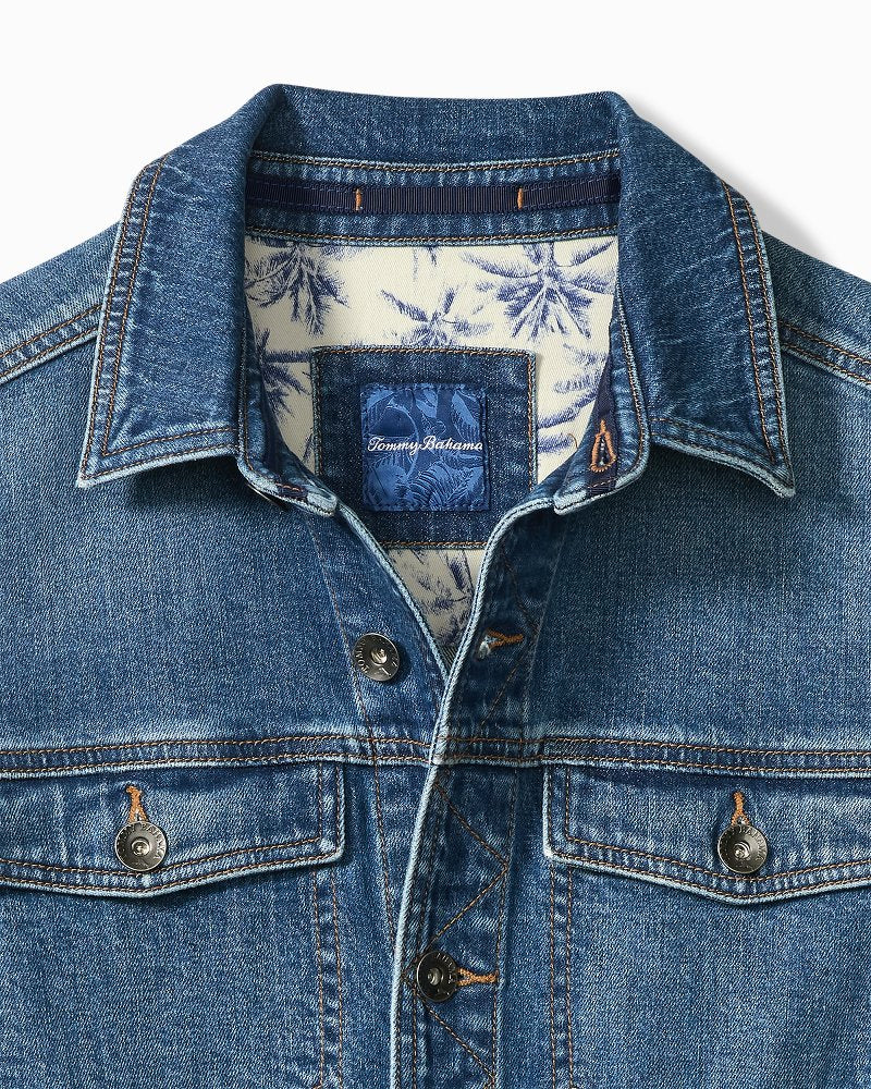 Indigo Palms Trucker Jacket - Image 4