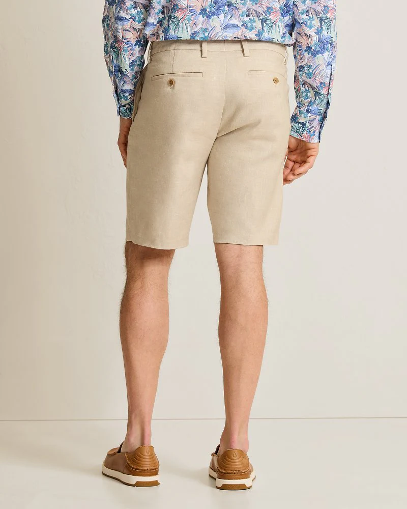 Latigo Beach Linen-Blend Flat-Front 10-Inch Shorts - Image 2