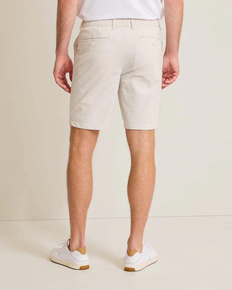 Nova Wave Seersucker Sand Stripe 9-Inch Shorts - Image 2