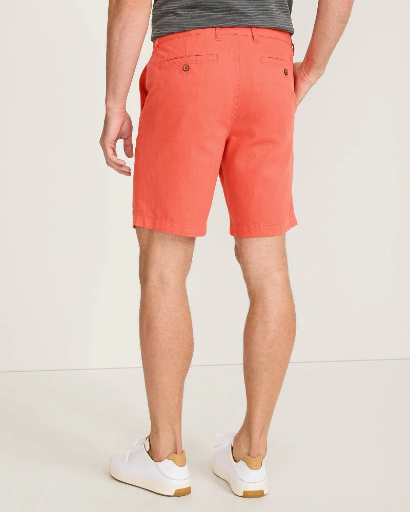 Linen in Paradise Flat Front 9 Inch Short - Image 2