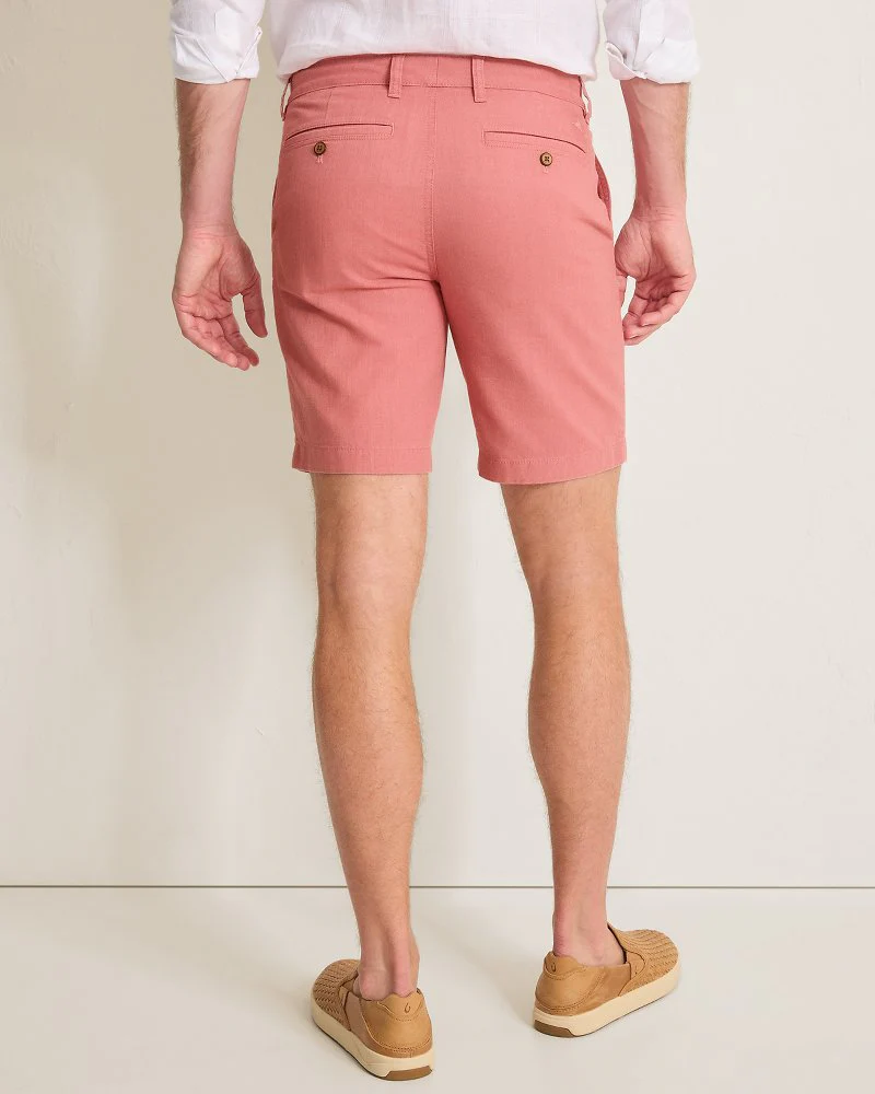 Linen in Paradise Flat Front 9 Inch Short - Image 2