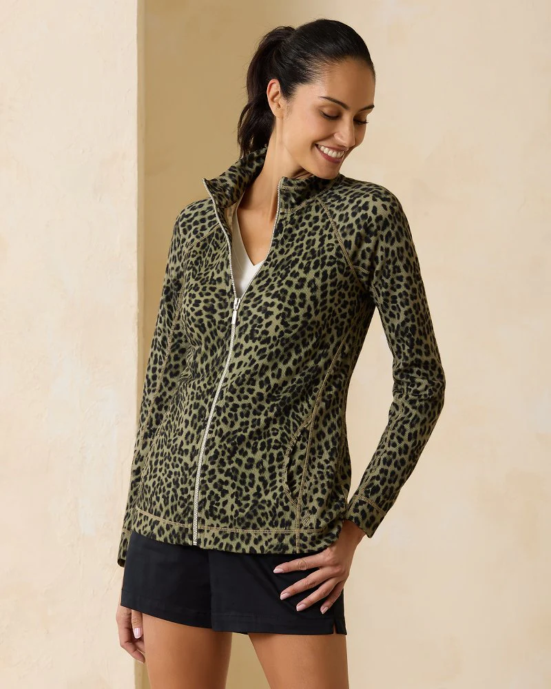 Aruba Lovely Leopard Full-Zip Sweatshirt - Image 2