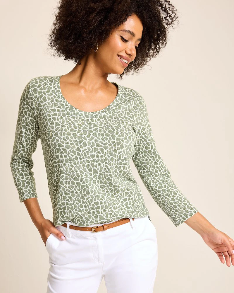 Ashby Isles Safari Spots 3/4-Sleeve T-Shirt - Image 2