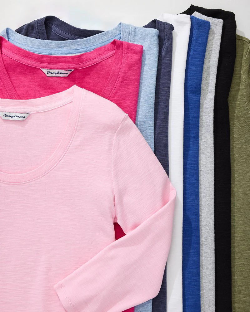 Ashby Isles Scoop-Neck 3/4-Sleeve T-Shirt - Image 4