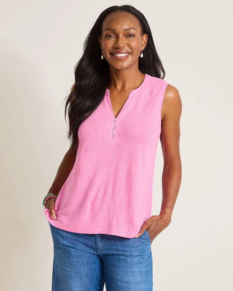Lexie Linen Tank Top - Image 2