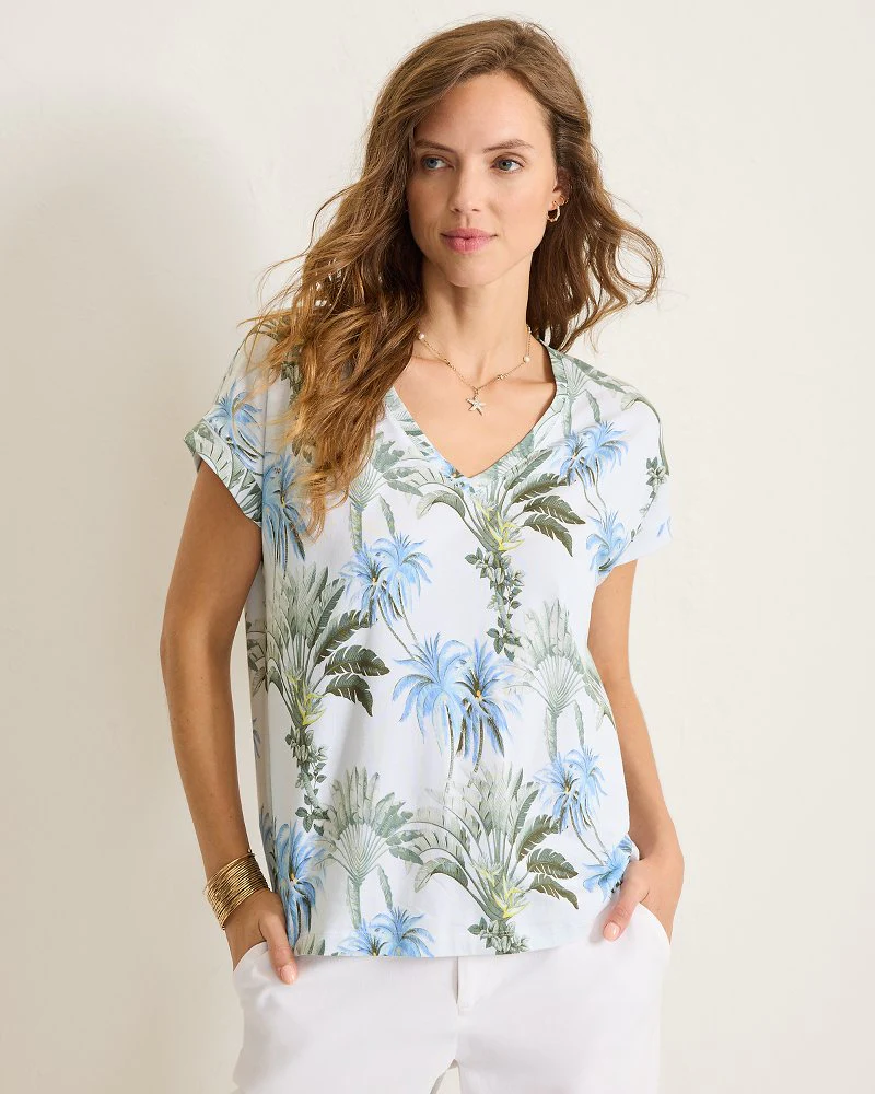 Kauai Palisade Palms V-Neck T-Shirt - Image 2