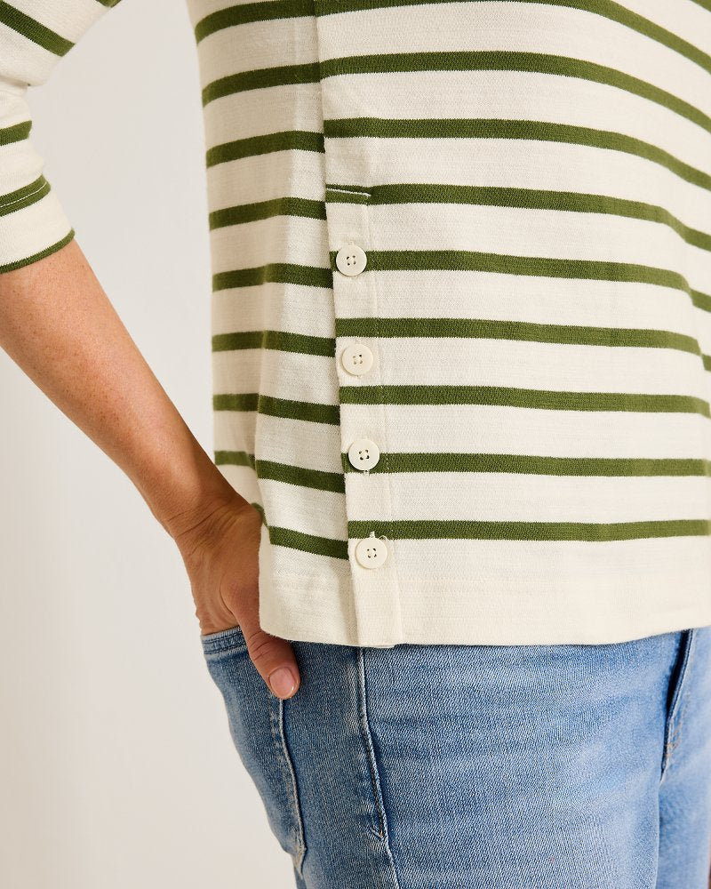 Bahama Bliss Stripe 3/4-Sleeve Top - Image 4