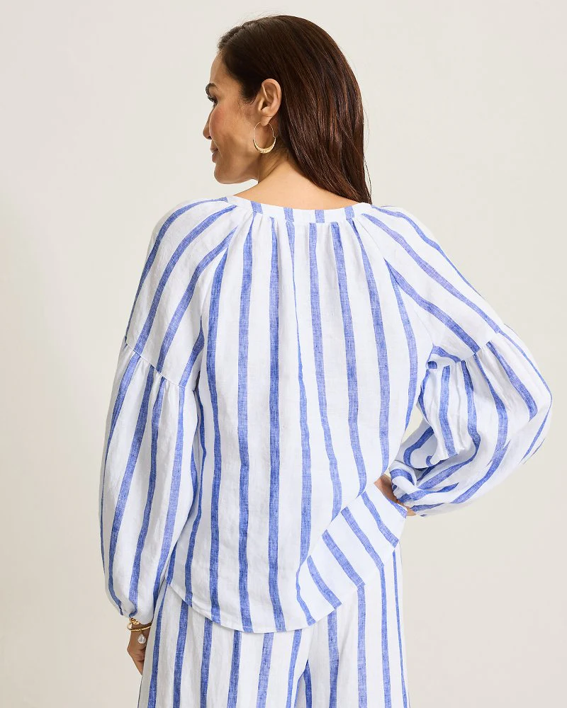 Coastalina L/S Tie Front Top - Image 3