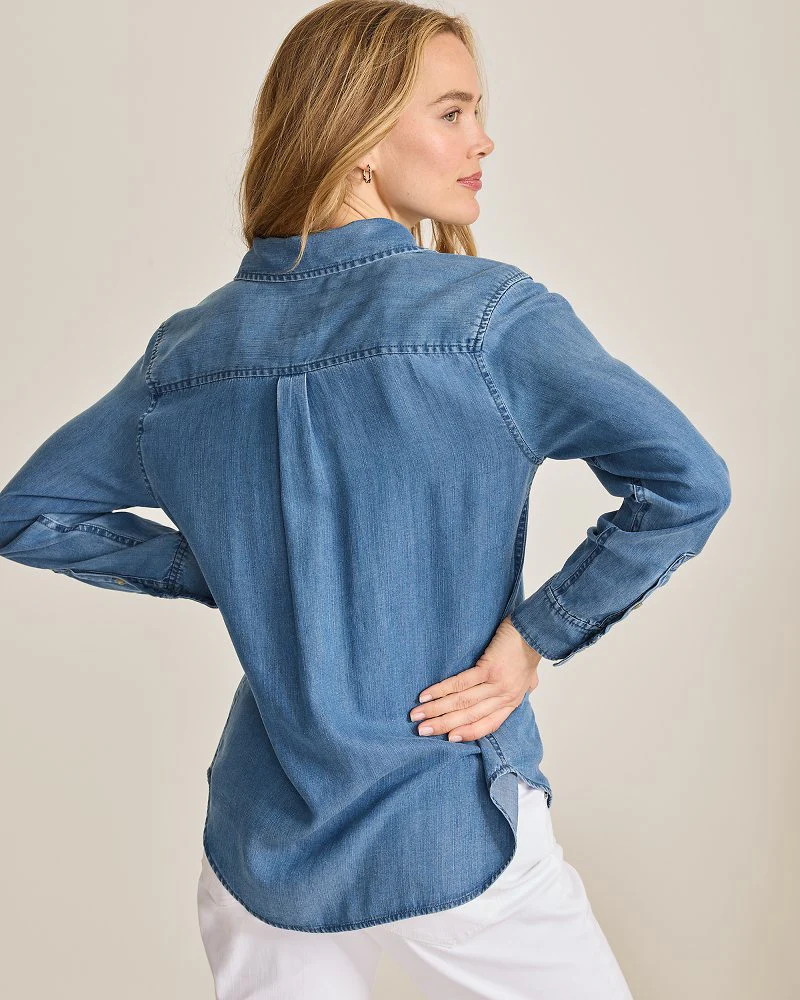 Chambray O'Lei Relaxed Shirt - Image 3