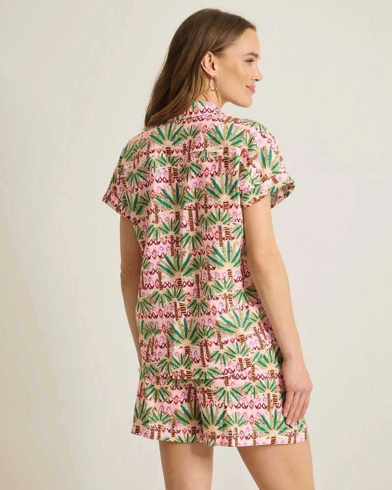 Coastalina Linen Palm Pointe Camp Shirt - Image 3