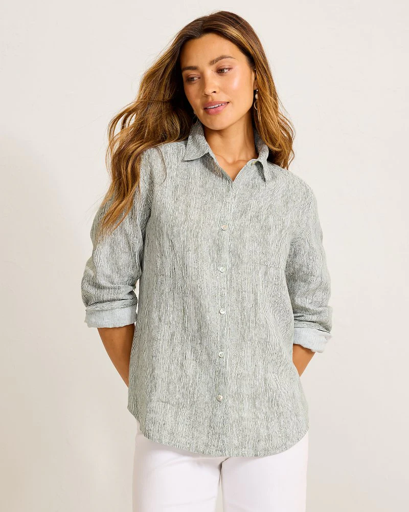 Shimmering Bay LS Relaxed Shirt