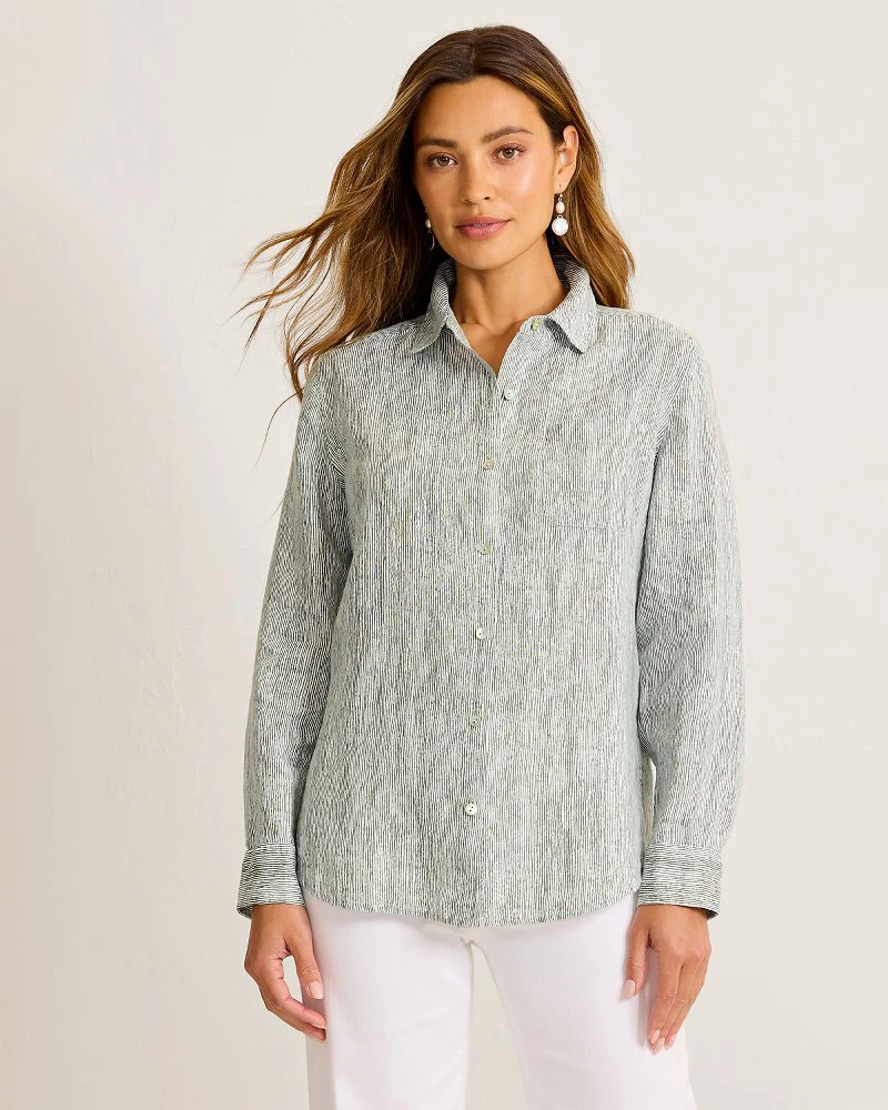 Shimmering Bay LS Relaxed Shirt - Image 2
