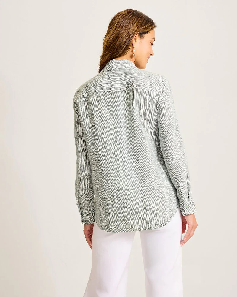 Shimmering Bay LS Relaxed Shirt - Image 3