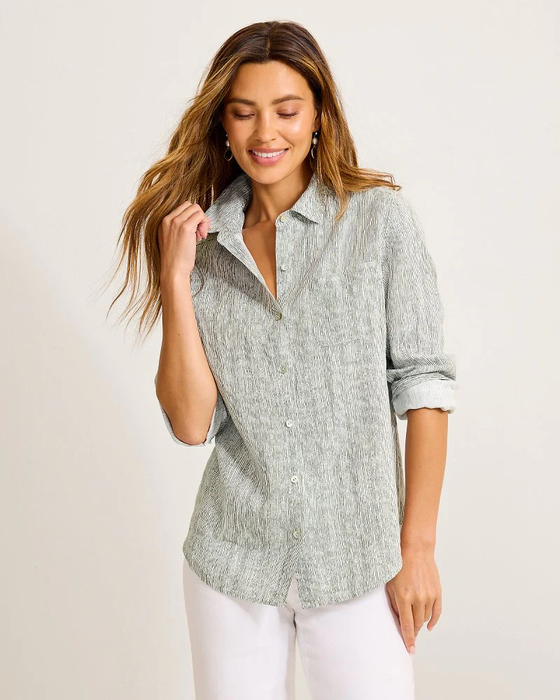 Shimmering Bay LS Relaxed Shirt - Image 4