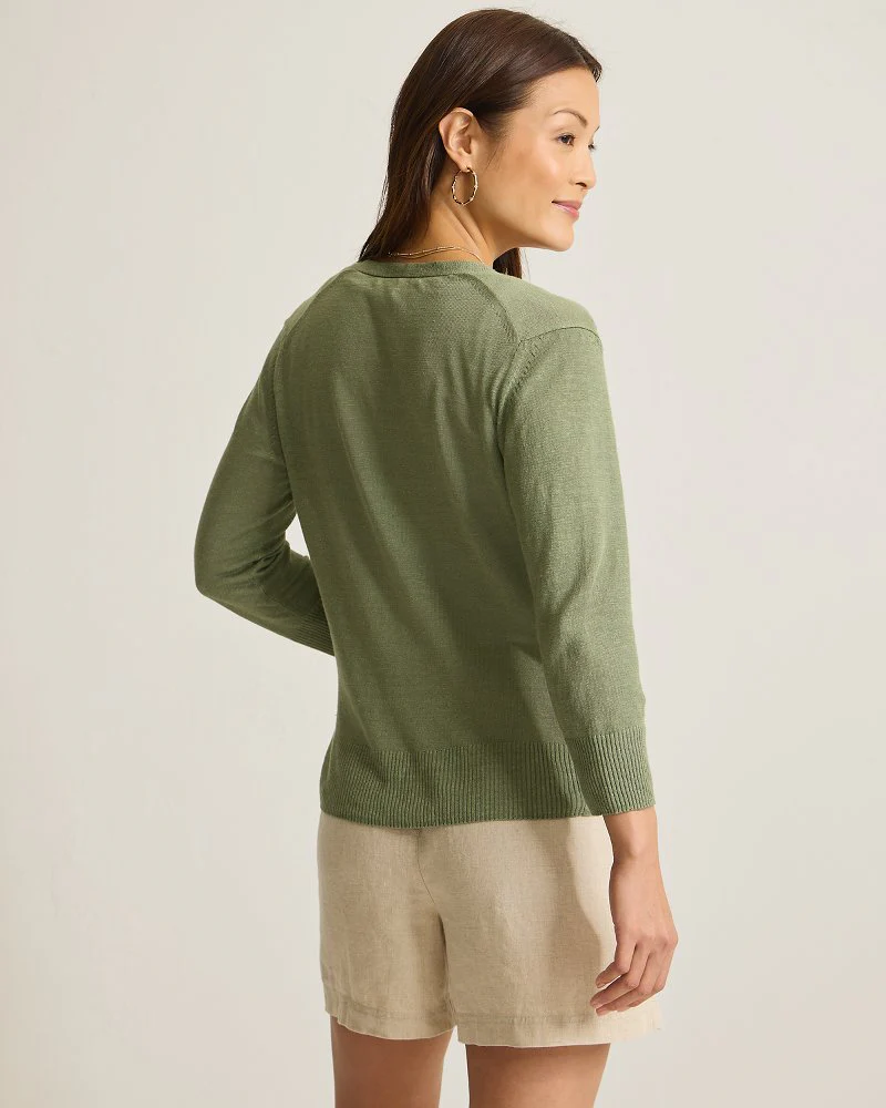 Addison Linen-Blend Cardigan - Image 3