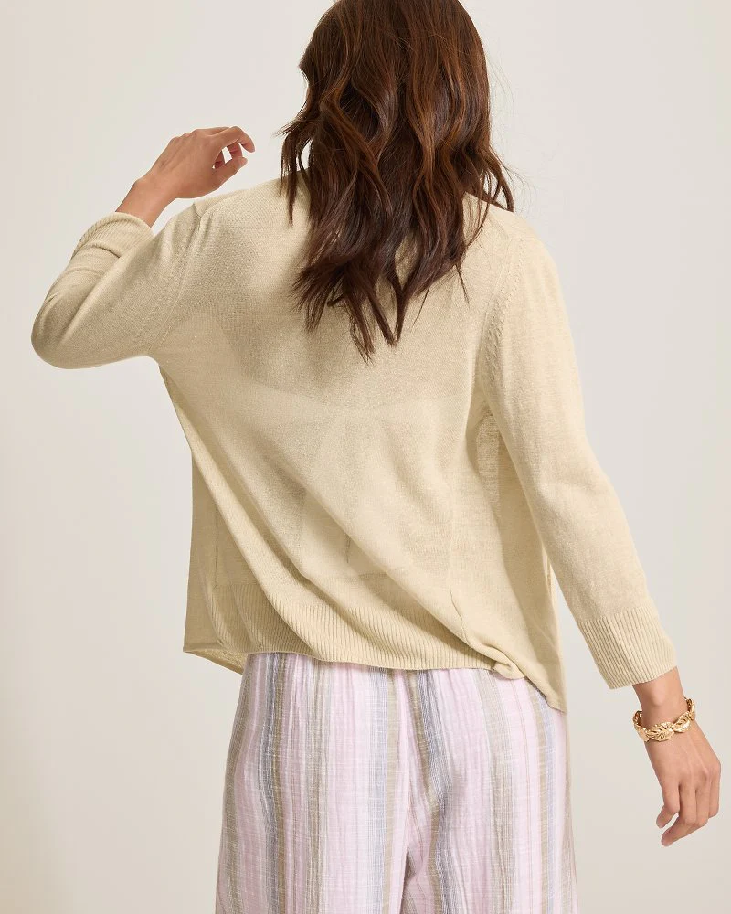 Addison Linen-Blend Cardigan - Image 3
