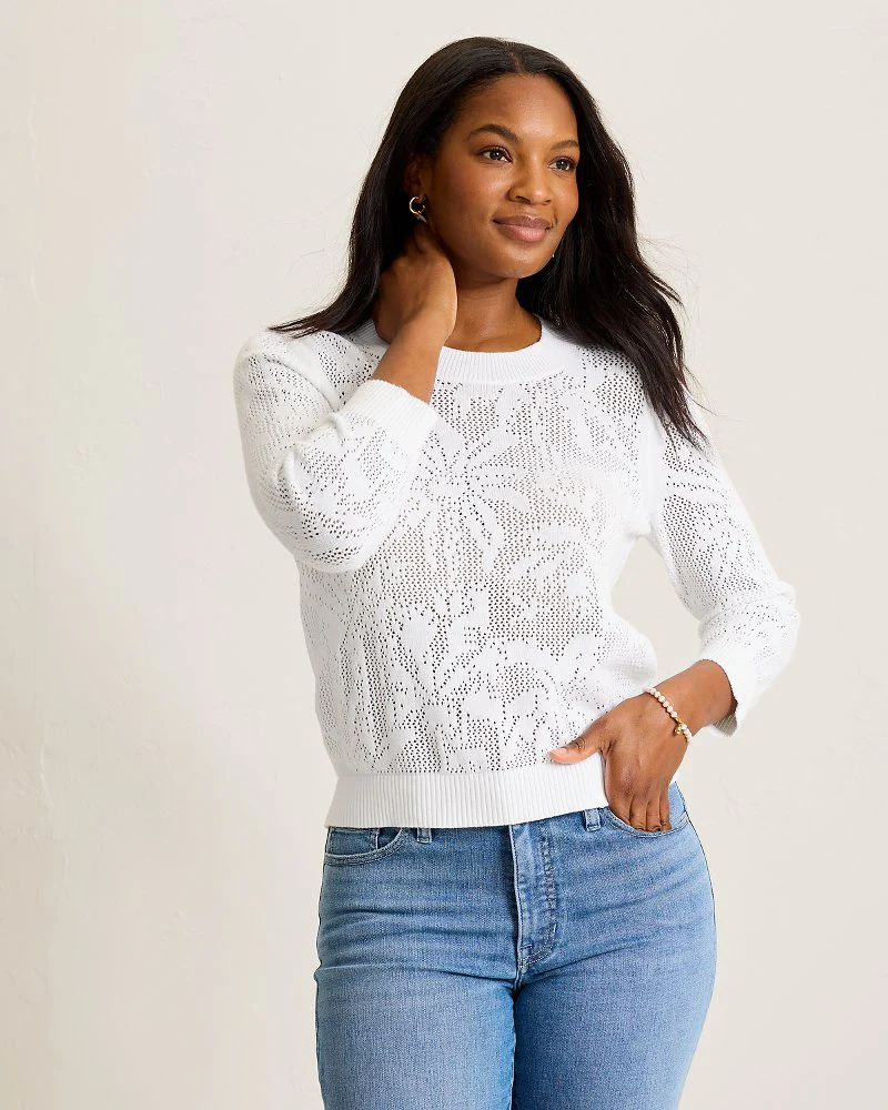 Palm Tropic Crew Sweater