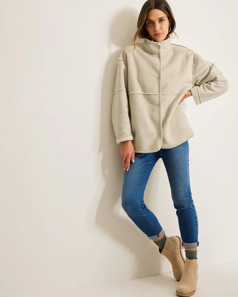 Reversible Faux Shearling Coat - Image 2