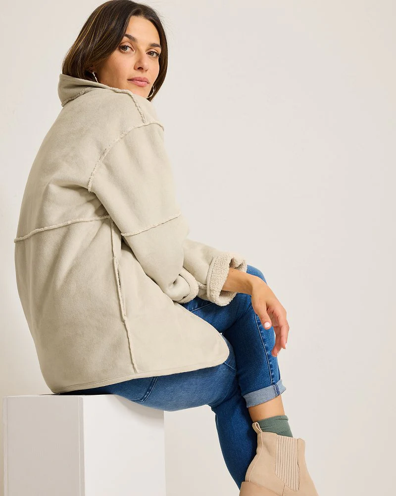 Reversible Faux Shearling Coat - Image 3