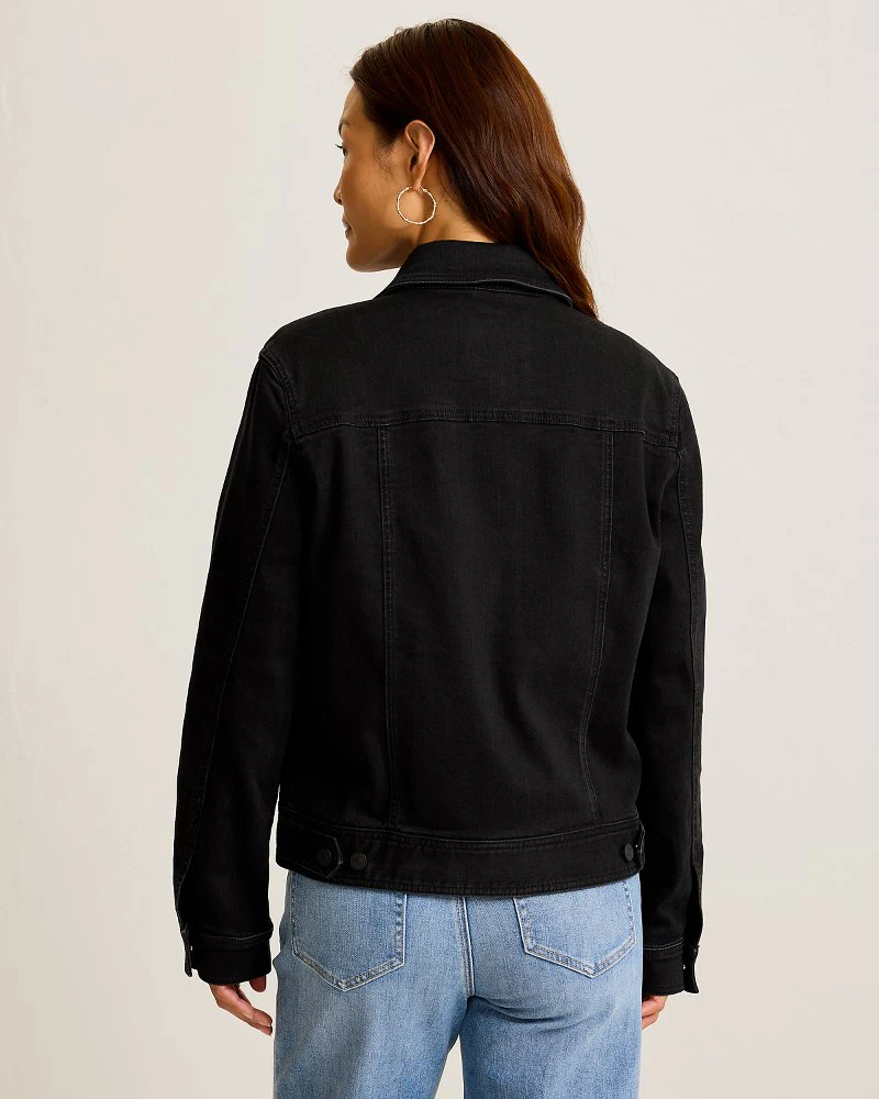 Black Classic Jean Jacket - Image 3