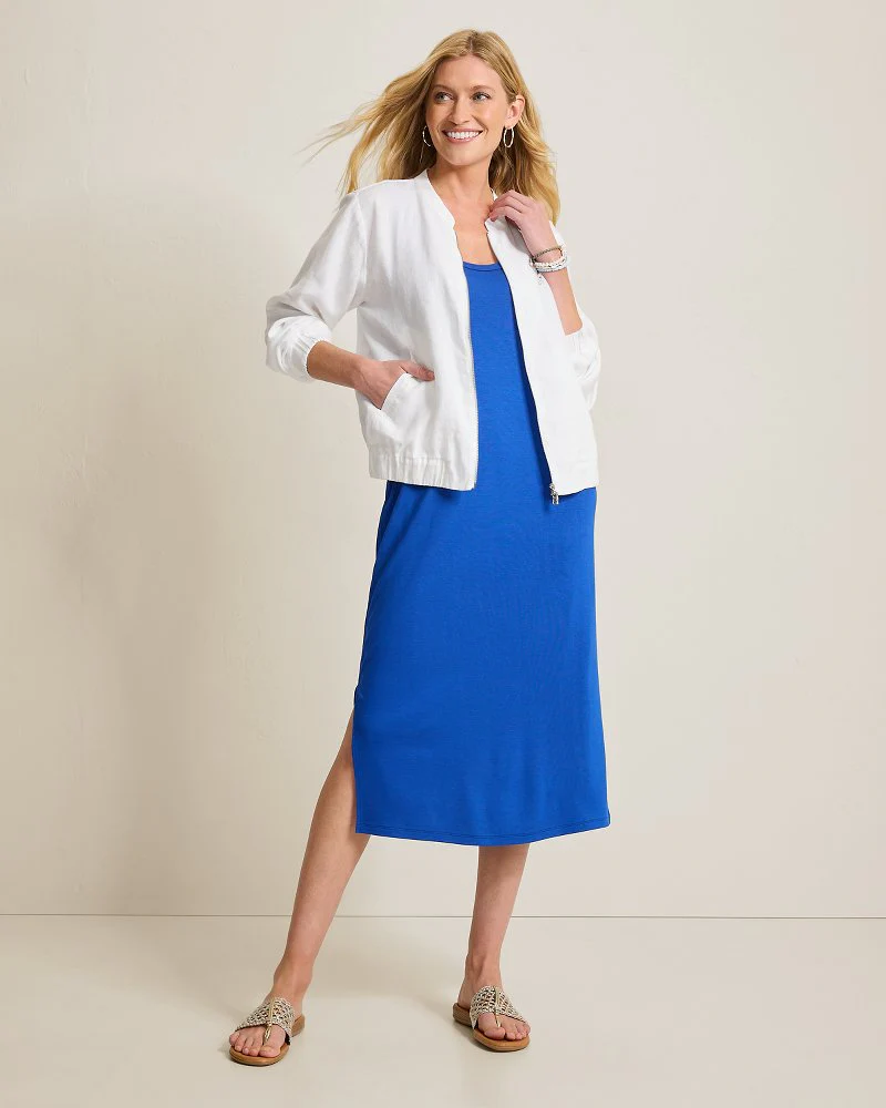 Two Palms Linen Bomber Jacket - Image 5