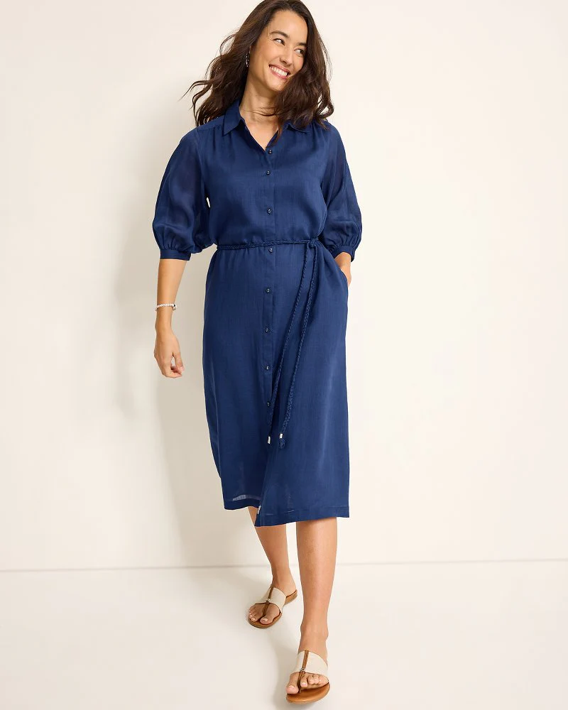 Paradise Breeze Midi Shirt Dress - Image 2
